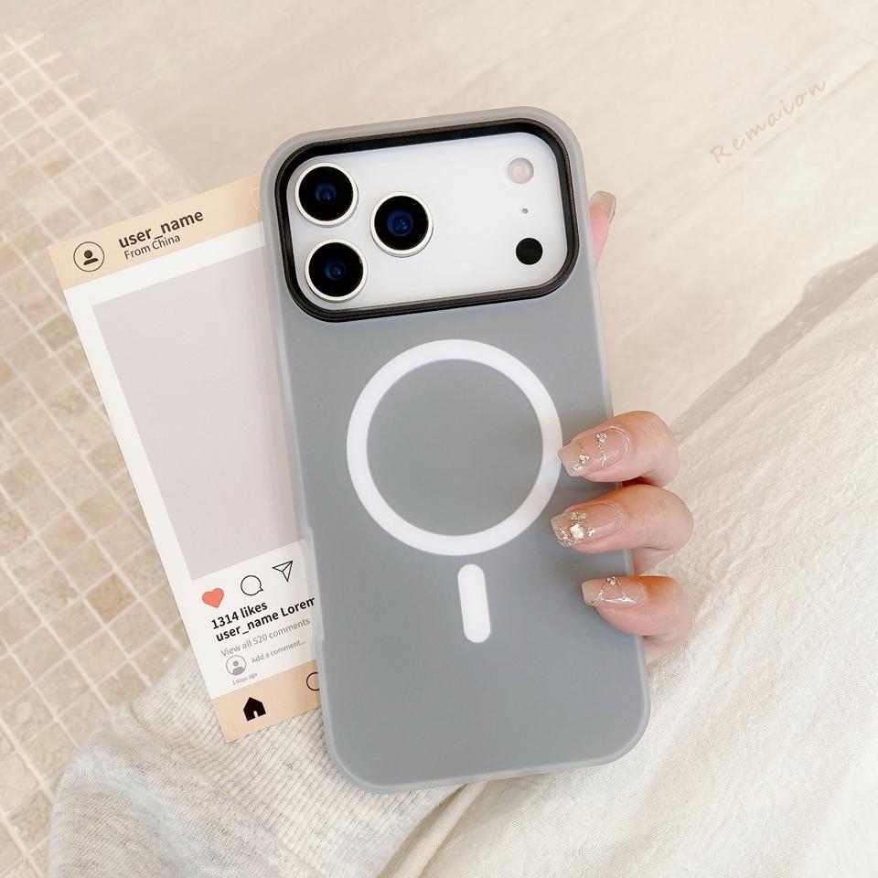 Candy Magnetic Phone Case for For Iphone 16 1 14 Plus 13 12 11 17 Pro Max Air  Cute Wireless Charge Matte Protector Cover
