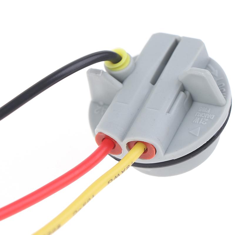 2Pcs 1156 1157 Bulb Socket Bay15D Lamp Holder P21/5W Adapter Base Connector