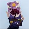 For Realme 6 Phone Case Realme 6s Cover Fashion Simplicity Oil Painting Flower Soft Liquid Silicone Shell For Realme 6 Pro Funda