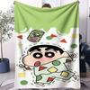 Crayon Shinchan Japanese Anime Kawaii Small Cover Blanket Soft Comfortable All Season Skin Friendly Bed Dorm Sofa Camping Gift