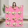 Super Soft Throw Blanket for Couch Bed  Kids Decorative Italian Flannel Trend