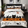 Halloween Style Digital Print Duvet Cover Cartoon Pattern Bed Set Soft Comfortable For Kids Teens Adults Quilt Cover Pillowcase