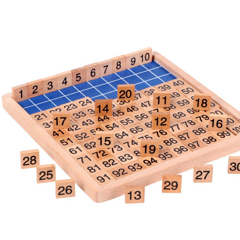 Holz Zahlenpuzzlebrett Für Kinder Lernspielzeug Mathe Lernen Für Kleinkinder