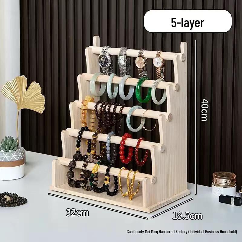 Kreatives Massivholz-Display für Schmuck, Figuren, Snacks und Sukkulenten