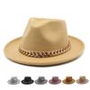 Thickened Dragon And Phoenix Curling Top Hat Short Brim Street Shot Popular Jazz Hat Fedora Classic Felt Hat