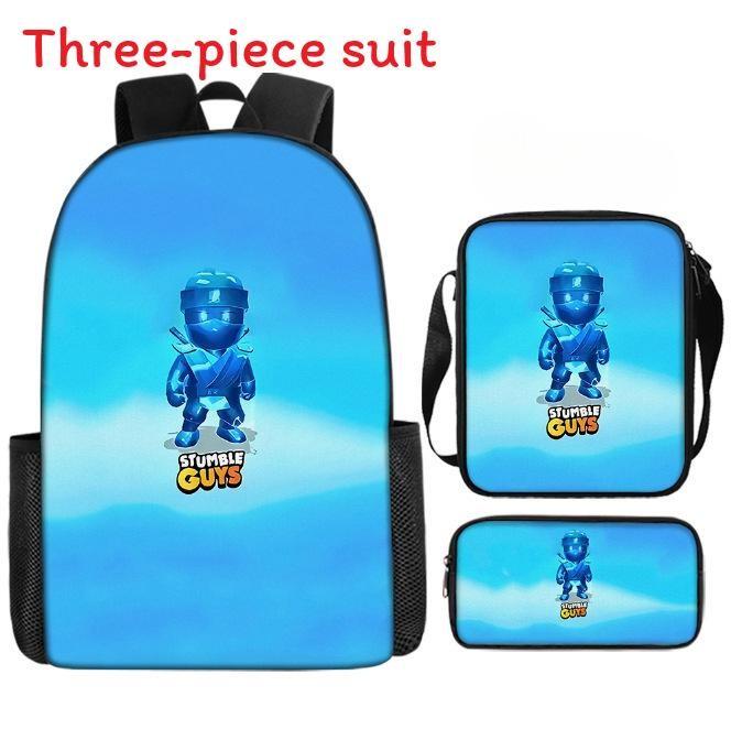 My Singing Monsters Cartoon Backpack Set With Breathable Oxford Fabric For School Kids
