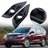 Front Bumper Fog Light Grille Covers for Honda CR-V 2012-2014,Black ABS Mesh Trim Bezel Auto Replacement Parts Accessories