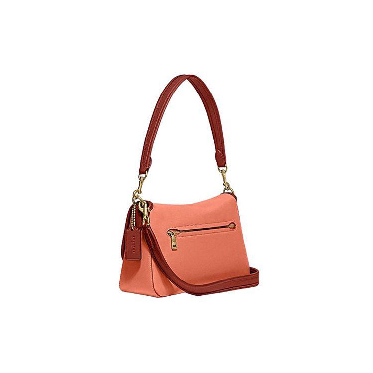 Coach Tabby 26 Color-Block Detachable Shoulder Strap Leather Handbag Women Handbags Blush-Pink Brown C5261-B4TXP