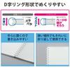 KOKUYO Carnet de notes à anneaux souples transparent 80 feuilles semi-B5 ligné B transparent S-SV508B-T