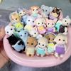 Joints Movable Forest Bunny Poodle Baby Animal Figure Toy Series Scale Dollhouse Miniatures Accessorie Doll Festival Family Gift
