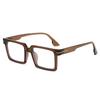 2pcs Stylish Square Anti-Blue Lightweight Computer Eyewear Minimalist Optical Eye Eyeglasses with Metal Frames Luxury Eyewear Unisex