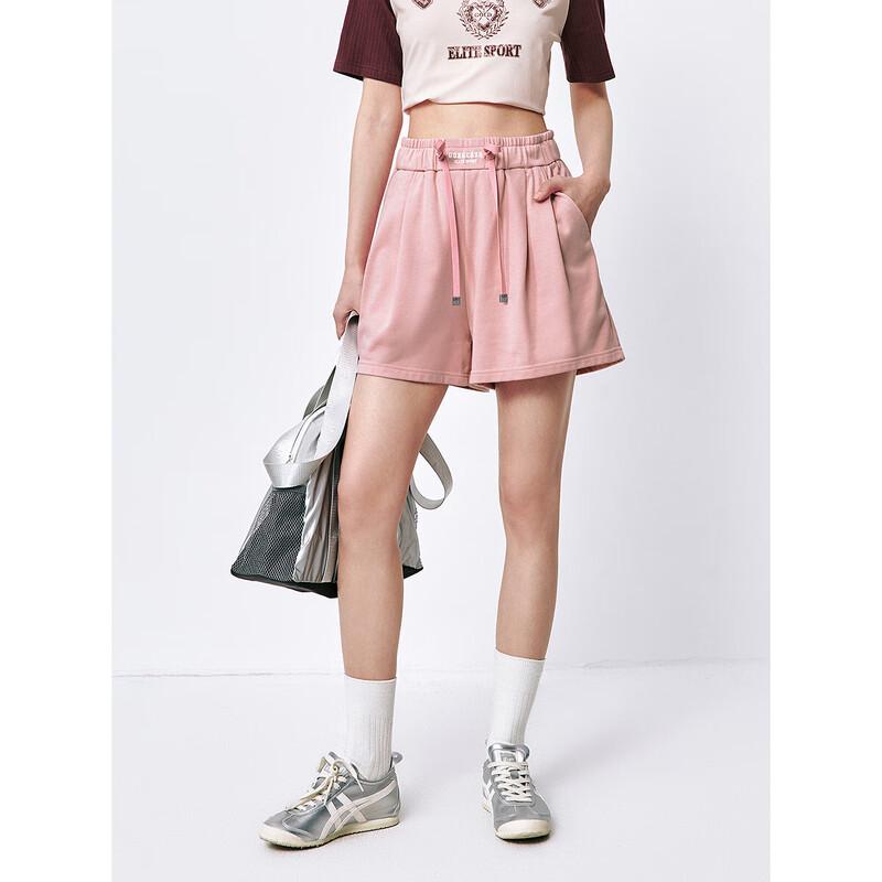 PEACEBIRD Women's High-Waist Loose Wide-Leg Casual Sport Shorts
