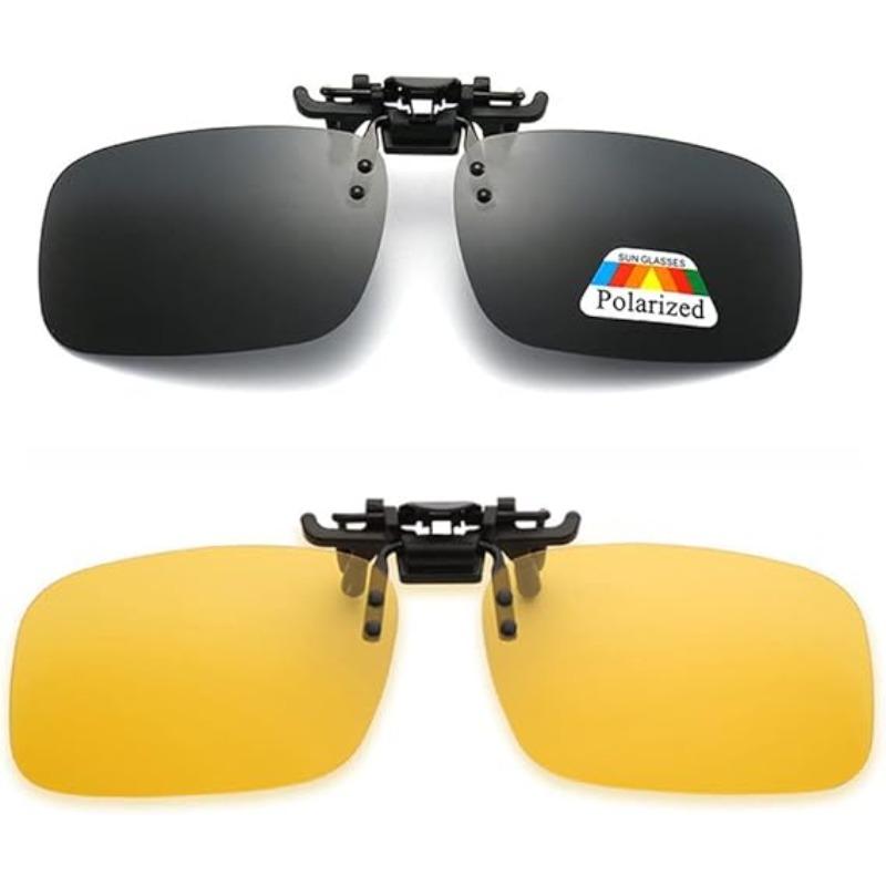 YEZIXIN Clip-on Sunglasses for Myopia 1PCS Set Driving Fishing Night Vision Sun Shading Eyewear Eyeglasses
