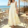 Summer Flowy Maxi Dress,Sleeveless Lightweight Breathable Long Dress,Versatile for Beach Vacation,Holiday,Outdoor Trip,Daily Casual Wear