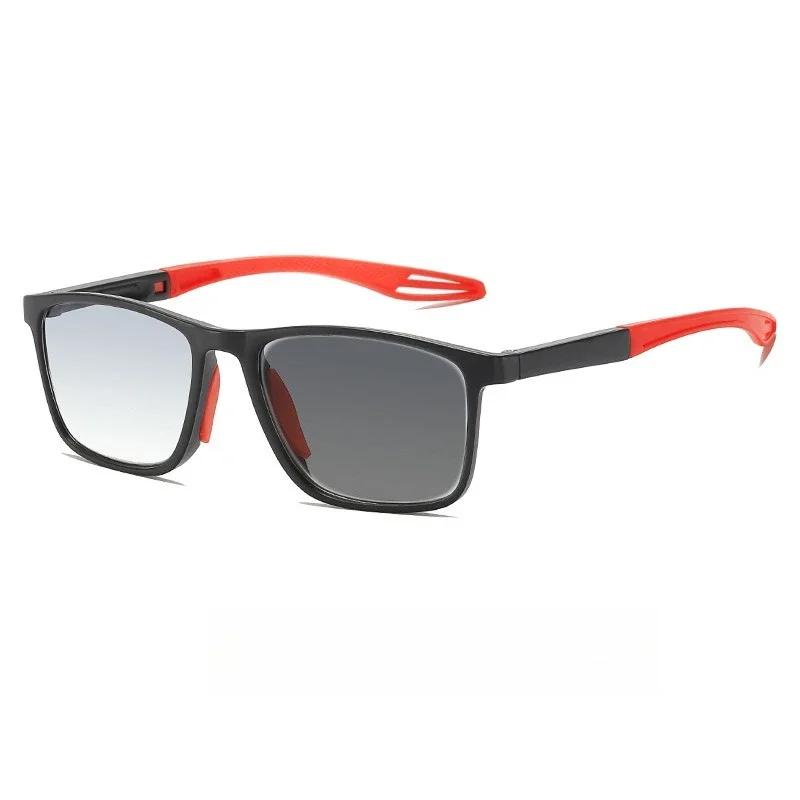 New Fashion Photochromic Presbyopia Sunglasses 2-in-1 New Outdoor Color-changing Lenses Anti-blue Light Reading Glasses TO +4.0