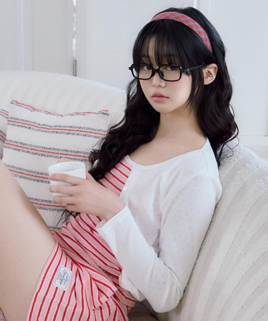 Kolallikeu Marine Terry Stripe Sleeveless Pink