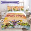 Custom Name Diddl Pattern Bedding,Quilt Set Quilt Cover Pillowcase Home Birthday Gift(1 * Duvet Cover + 2 * Pillowcase, Without Core)_lx