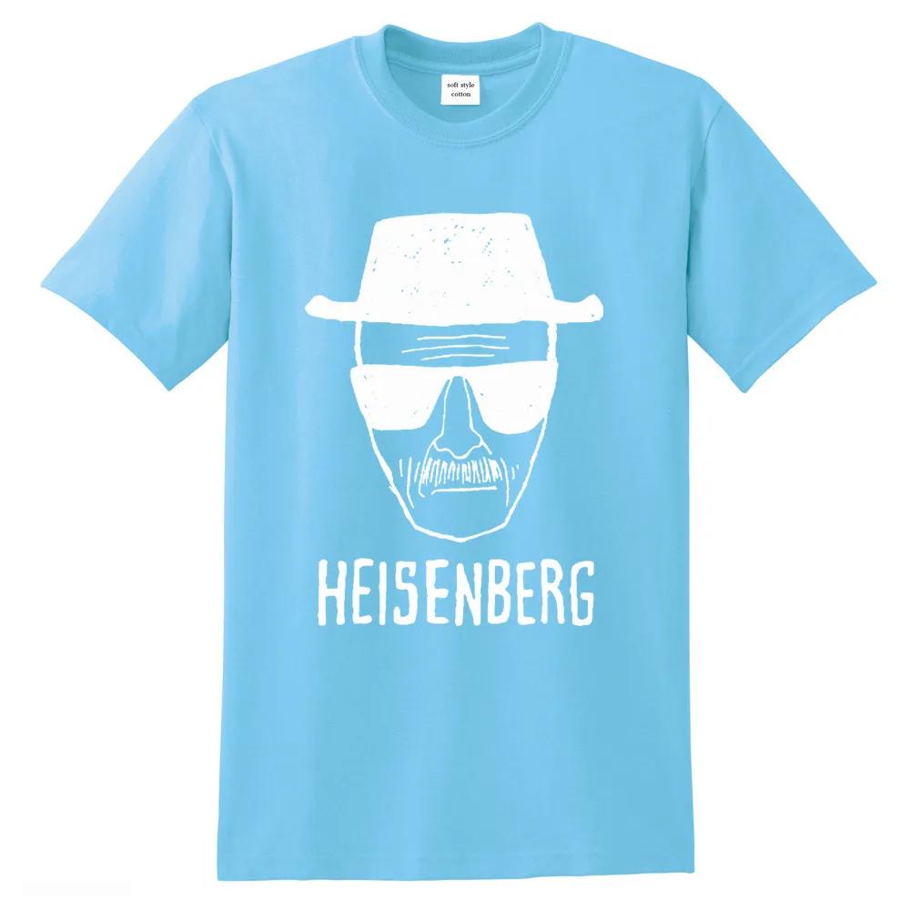 Cool Men T-shirt Breaking Bad Clothes Top Quality 100% Cotton Loose Heisenberg Printed T Shirt Casual Mens Tshirt