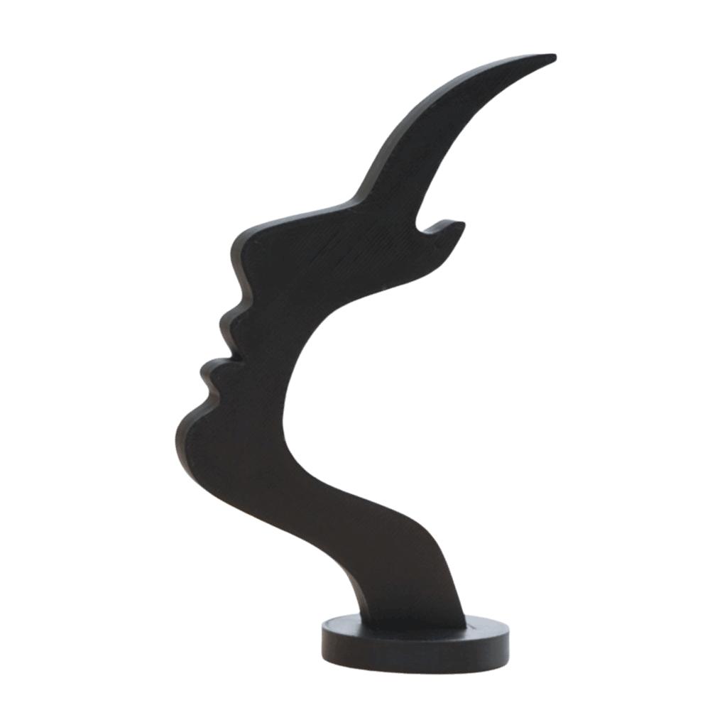 Creative Artistic Side-Face Shaped Eyeglass Holder Abstract Face Shaped Desk Decor Art Storage