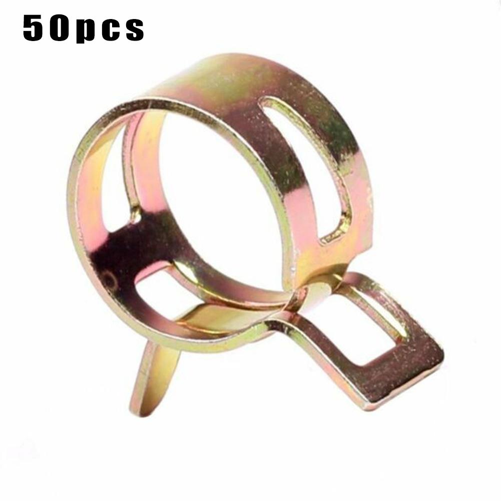 50 X Fastener 5/6/7/8/9mm Spring Clip Fuel Water Line Hose Pipe Air Tube Clamps