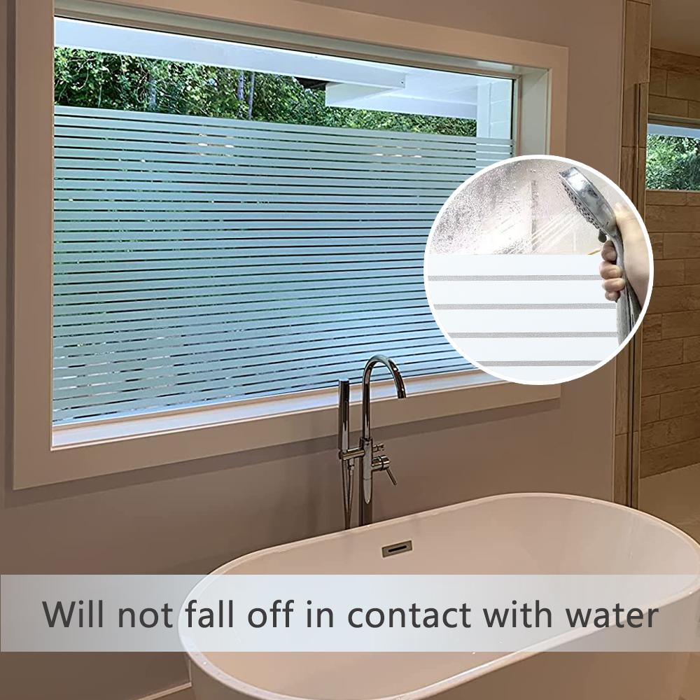 Window Film Privacy 3D Decorative Window Vinyl Static Cling Window Sticker Non-Adhesive Stained Removable Glass Window Decals Quality