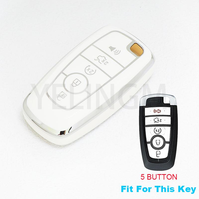 New TPU for Ford Explorer Mustang Fusion Escape F450 F550 F150 F250 F350 Raptor 2020 2021 Car Key Case Cover 5 Buttons Products