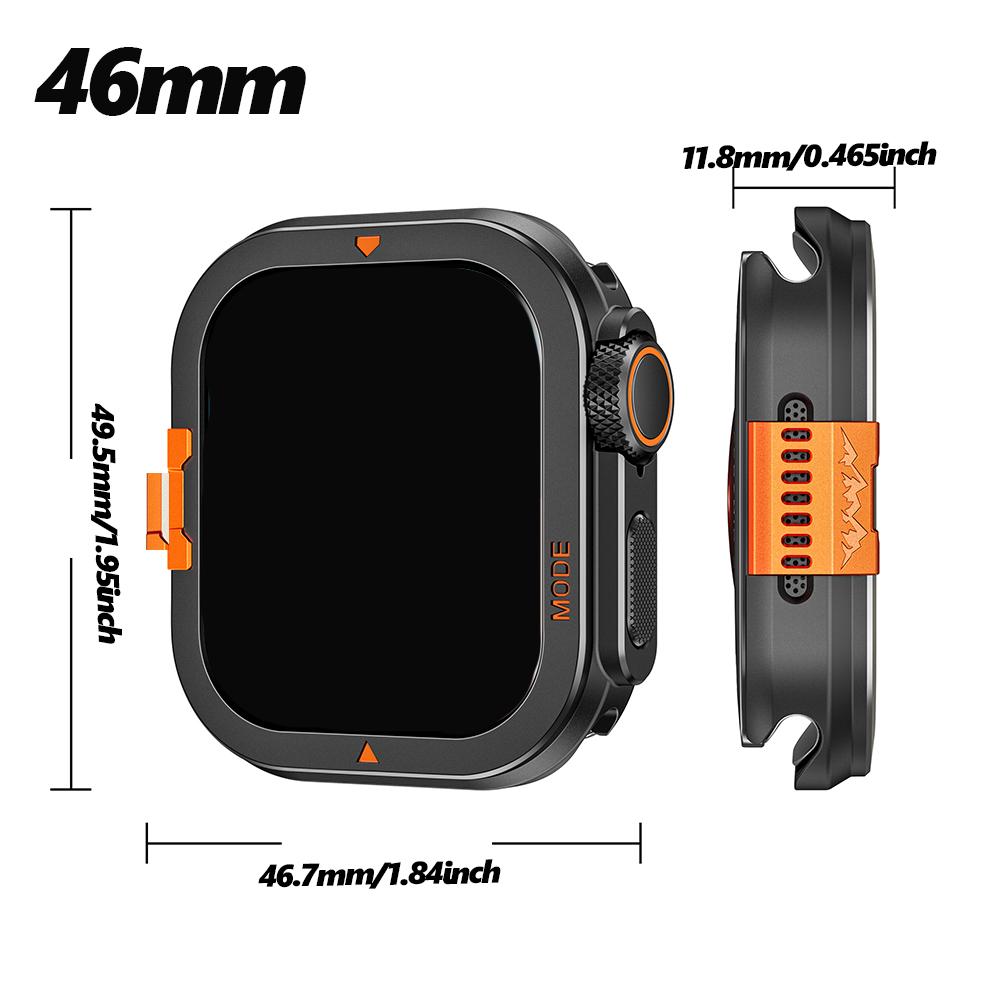 Metal Case for Apple Watch Ultra 3 49mm 46mm 45mm 44mm Protector Case Aluminum Bumper Frame for IWatch Series 11 10 9 8 7 6 5 SE