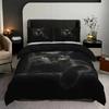 3-teiliges Cool Black Cat Digitaldruck Bettwäsche Geschenk (1 Bettbezug, 2 Kissenbezüge, Ohne Füllung) oder Schlafzimmer, Gästezimmer