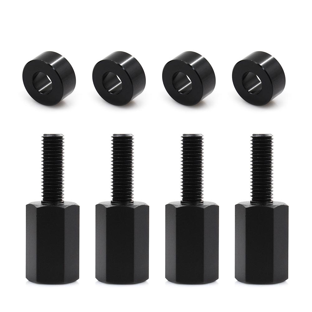 4Pcs Seat Lift Up Riser Screws with Spacer Pads Seat Height Adjuster ATV Seat Riser Lift Mount Kits for Can-Am Maverick X3