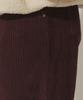 Eoboneoseu Lettering Corduroy Wide Leg Pants [Burgundy]