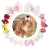 Nuevas horquillas con lazo de encaje para niñas, pinzas para el pelo con forma de piruleta de unicornio kawaii, pasadores dulces de princesa, accesorios para el cabello para niñas, regalos para niñas