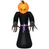 2.1m Inflatable Pumpkin Ghost Head Monster Vampire 6 LED Halloween Blow Up Yard Holiday Decoration