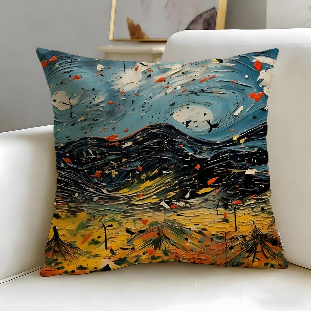 Klassiker Jackson Pollock Kissenbezug Weich & Leicht zu Waschen – Vielseitig für Sofa, Bett, Reisen und Büro
