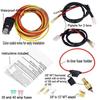 Universal DUAL ELECTRIC COOLING FAN WIRING HARNESS INSTALL KIT 185/165 HERMOSTAT 40A RELAY