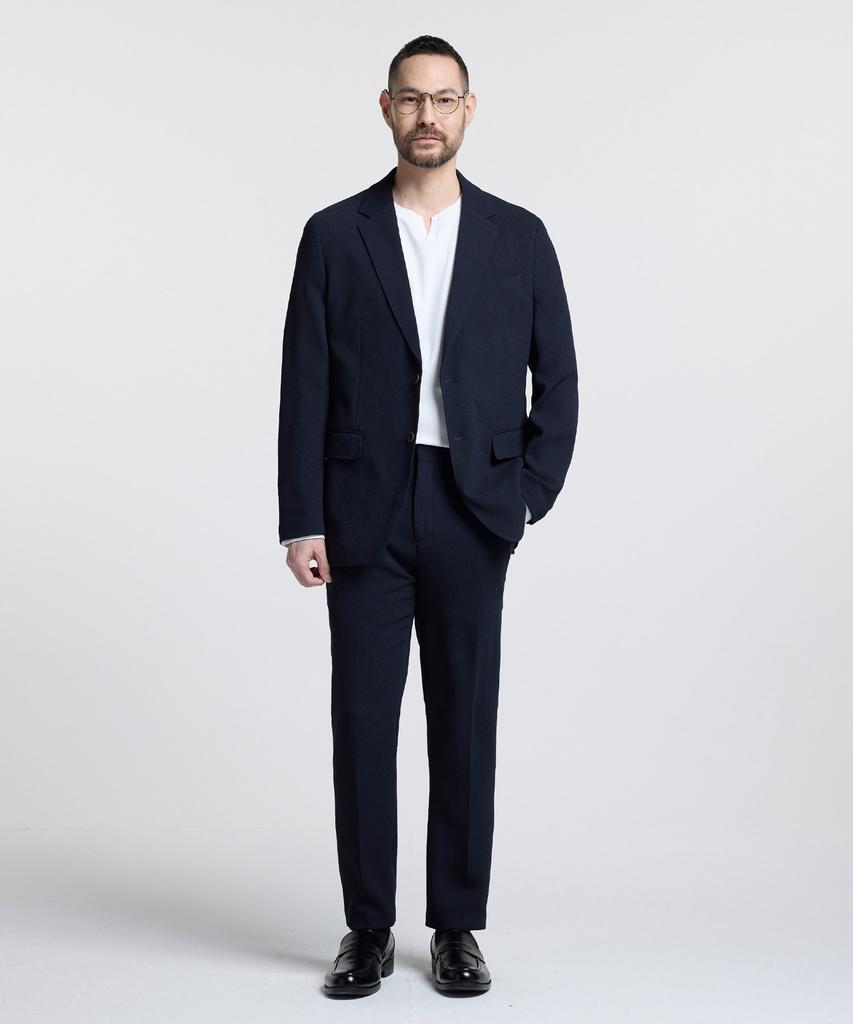 Stco Diems Seersucker Double-Layer Jacket_Navy (Classic Fit)_Dejva11Csn