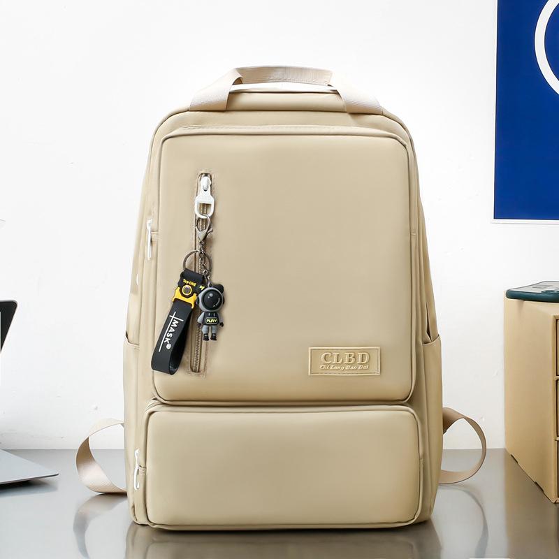 Fashion Junior High School Schoolbag Street Trend Simple Leisure Travel Backpack Trendy Large Capacity Schoolbag