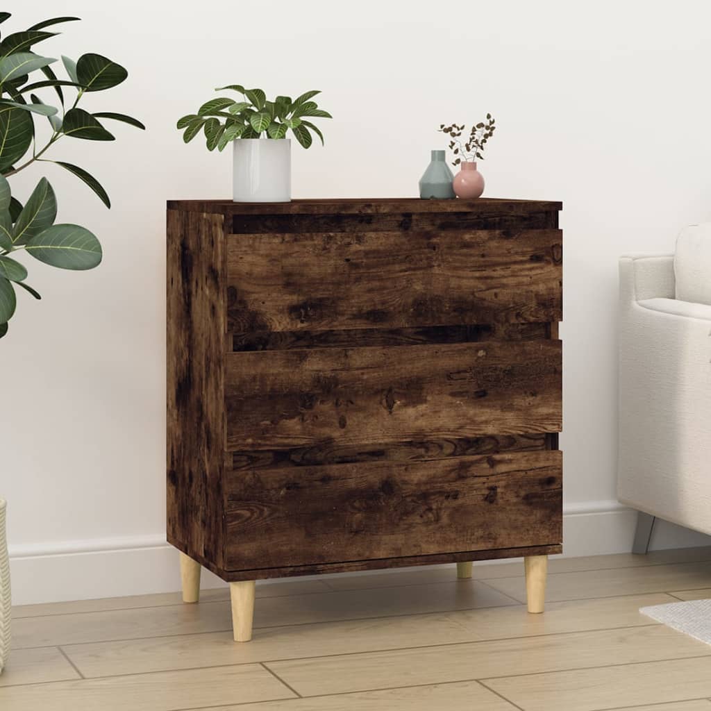 Sideboard Smoked Oak 60 X 35 X 70 Cm Particleboard