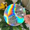 SC016-030  Sun Catcher Anti-Collision Rainbow Stickers Circle Window Clings - Save Birds From Window Collisions PVC Window Film