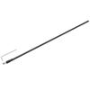 Uxcell Gitarrenhalsstab Gitarre Gitarrenhals Reparatur mit schwarzem Stab, 2-Wege-Stab, Stab, Dünn, 4mm, L-Schlüssel, 580mm,