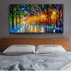 Modern Abstract Walking Down The Street Oil Painting Print On Canvas Nordic Poster Wall Art Picture For Living Room Home Decor