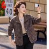 Bao Xiao Mid-Aged Women's Spring Woolen Cardigan Coat
