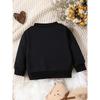 Unique and Innovative Printed Pattern, Comfortable and Simple Spring and Autumn Baby Thin Versatile Round Neck Hoodie for Baby Girls