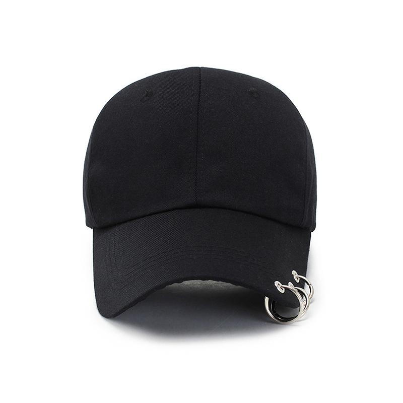 Hip Hop Dames Baseballpet Met Ring Cirkel Snapback Petten Voor Mannen Vrouwen Unisex Papa Pet Verstelbaar Kpop Stijl