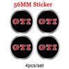 For VW 4pcs 56mm Car Wheel Center Cover Stickers Hub Cap Sticker For VW Golf Polo Tiguan Touran Jetta Passat CC T5 GTI Scirocco Magotan ES1
