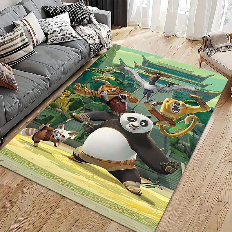 Kung Fu Panda Karakters Tapijt geschikt als antislipmat voor de woonkamer of slaapkamerbank