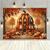 1 Stück Erntedank Kürbishaus Banner Feiertagsdesign | Langlebige Dekoration Halloween Dekoration