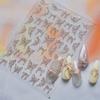 2pcs Exquisite Sparkling Butterfly Nail Art Stickers Thin Hard Plastic for Long-Lasting Manicure Iridescent DIY Decoration