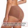 Absorbent Period Underwear for Women Heavy Flow Menstrual Postpartum Panties Ladies Leakproof Washable Briefs