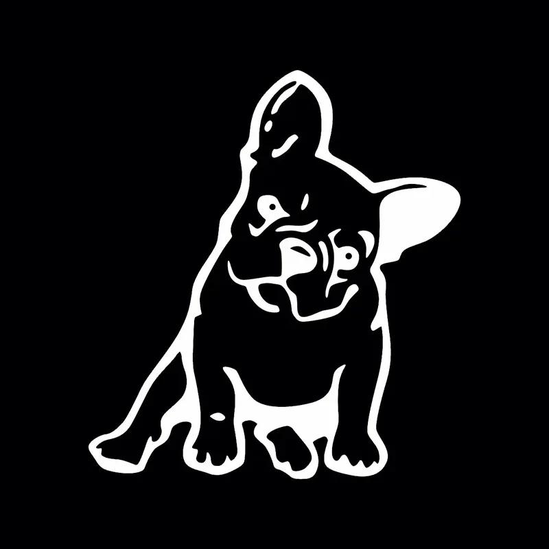 Bulldog Dog Car Sticker Cute Puppy Car Body Bumper Windows Motorcycle Laptop Walls Vinyl Film Decal Auto Tuning Accessories Quality