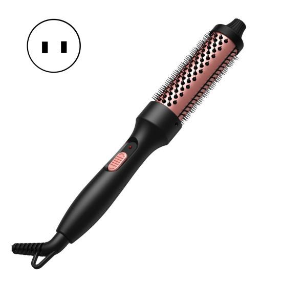 Wired Curling Brush Multi-functional Thermal Brush Fast Heating Negative Ion Round Brush Electric Hair Straightening Curling Wand Tools